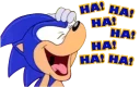 😂 emoji Adventures of Sonic the Hedgehog Telegram sticker 6 of 120