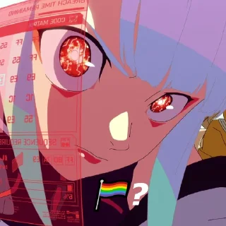 🏳️‍🌈 emoji cyberpunk edgerunners :3 Telegram sticker 16 of 25