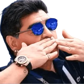 😘 emoji Maradona Telegram sticker 9 of 17