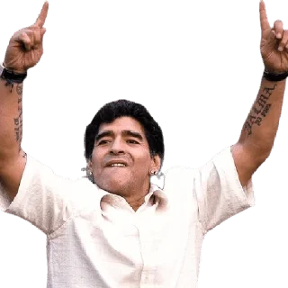 ☝️ emoji Maradona Telegram sticker 8 of 17