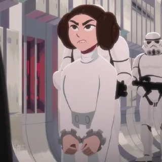 😰 emoji «STAR WARS: Galaxy of Adventures» by Bella | from Ahsoka’s Order Telegram sticker 17 of 81