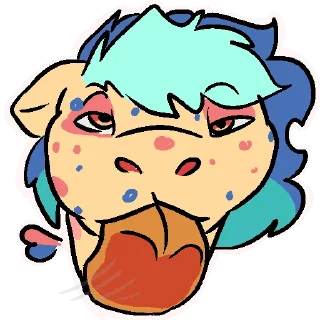 👅 emoji Autumn Dew gay and stupid Telegram sticker 24 of 120