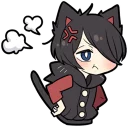 😤 emoji Black Kitten (3) Telegram sticker 11 of 120