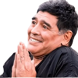 🙏 emoji Maradona Telegram sticker 19 of 120