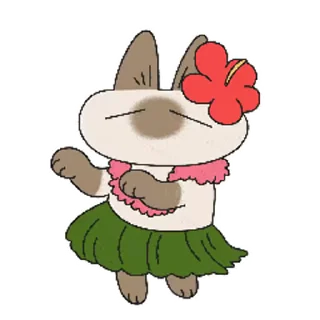 Sticker from Siamese Cat Azuki 2