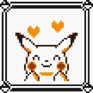 😊 emoji Pikachu Sprites Animated Telegram sticker 16 of 26