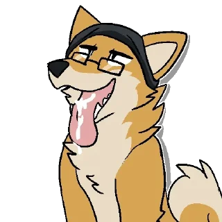 🥛 emoji Yellow doggos Telegram sticker 7 of 69