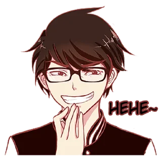 🤭 emoji The one guy with glasses Telegram sticker 17 of 45