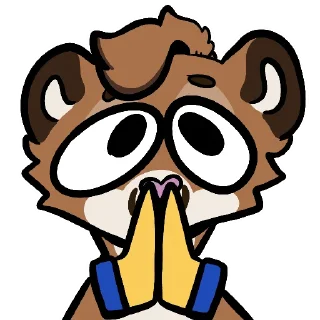 🙏 emoji Dumb Cougar Telegram sticker 17 of 18