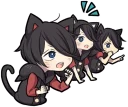 🗯 emoji Black Kitten (2) Telegram sticker 16 of 120