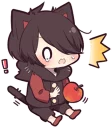 🍎 emoji Black Kitten (4) Telegram sticker 23 of 84