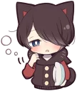 😪 emoji Black Kitten (4) Telegram sticker 17 of 84