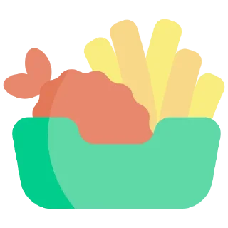 Sticker from Get Some Fish and Chips Sticker