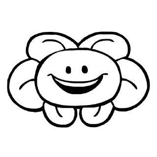 😀 emoji UnderFail Flowey By: Sr. Pelo. Telegram sticker 5 of 34