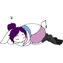 😴 emoji Reggie The Bunny Animated Telegram sticker 1 of 22