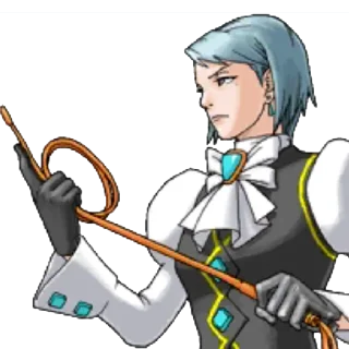 😠 emoji Franziska Von Karma Telegram sticker 1 of 14