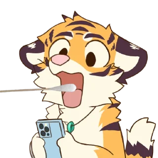 🦠 emoji Kumal 库玛虎 Telegram sticker 6 of 15