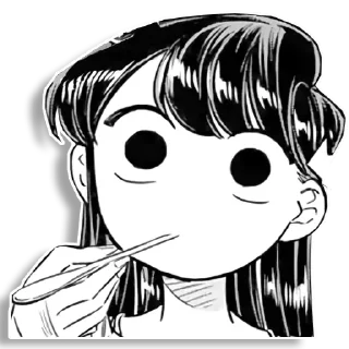 😶 emoji Komi-san Telegram sticker 19 of 30