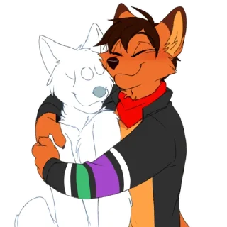 🥰 emoji FoxDub & Midnight Telegram sticker 5 of 15