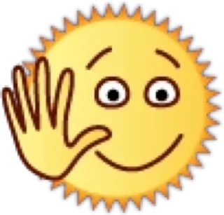 👋 emoji Sun @Wolfs_Legion Telegram sticker 1 of 25