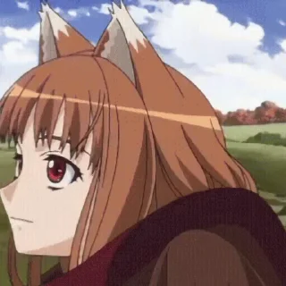 😀 emoji Spice & Wolf - @oneesanstickers Telegram sticker 11 of 14