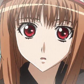 😐 emoji Spice & Wolf - @oneesanstickers Telegram sticker 13 of 14