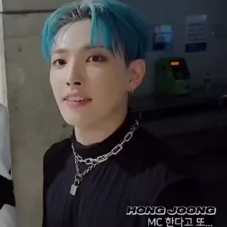 😊 emoji Hongjoong • @mstypc Telegram sticker 7 of 50
