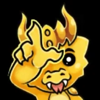 🌟 emoji Dynamons Goldonyx Stickers @Ly Telegram sticker 10 of 25
