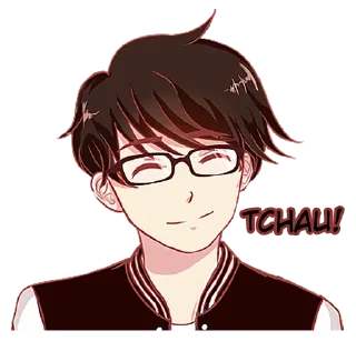 👋 emoji The one guy with glasses Telegram sticker 6 of 45
