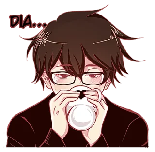 😞 emoji The one guy with glasses Telegram sticker 23 of 45