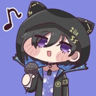 🎤 emoji Hololive Faces | By @Holopost 🌟 Telegram sticker 23 of 26