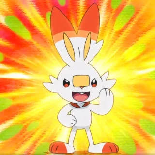 👊 emoji Scorbunny Telegram sticker 12 of 120