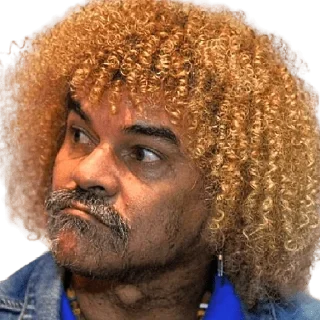 🤔 emoji Carlos Valderrama Telegram sticker 22 of 26