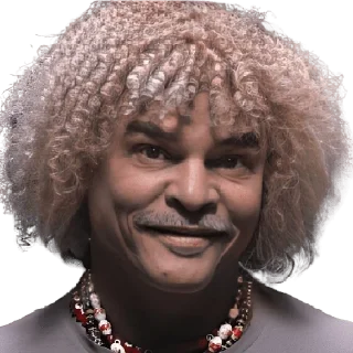 🙂 emoji Carlos Valderrama Telegram sticker 14 of 26