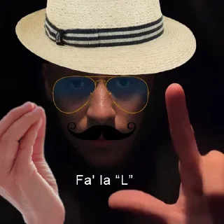👤 emoji "Faz o L" Multilanguage @LeonMagnum Telegram sticker 5 of 13