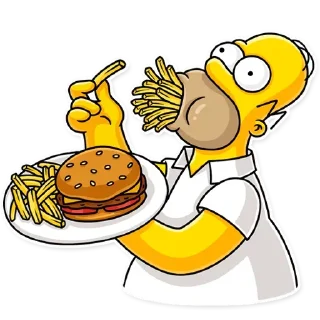 🥘 emoji THE SIMPSON Telegram sticker 15 of 43