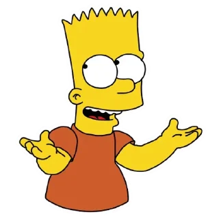 ❔ emoji THE SIMPSON Telegram sticker 22 of 43