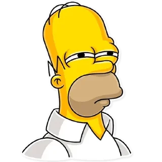 😒 emoji THE SIMPSON Telegram sticker 6 of 43
