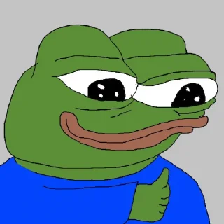 👍 emoji Frogs and Frens Telegram sticker 17 of 79