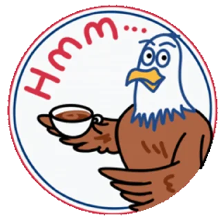 🤔 emoji 鹰小美 Telegram sticker 16 of 16