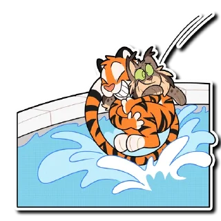 🏊‍♂️ emoji Tiger 2 Telegram sticker 2 of 51