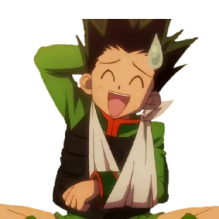 😅 emoji @stikersw_w hunter x hunter Telegram sticker 7 of 107