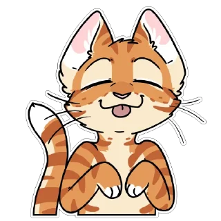 😋 emoji Orange Cat by maimface Telegram sticker 22 of 65