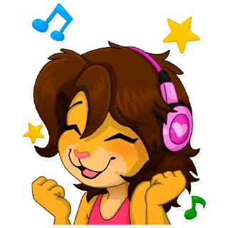 🎶 emoji Keiko and Jin Telegram sticker 9 of 32