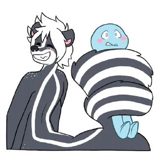 😁 emoji Juniper 🦨 @skunktaur Telegram sticker 6 of 119