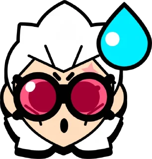 😰 emoji Brawl Stars Belle @Suite_Nektah Telegram sticker 6 of 16