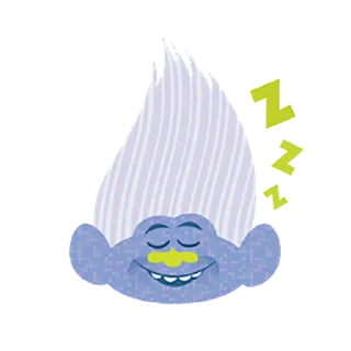 😴 emoji Trolls Telegram sticker 7 of 33