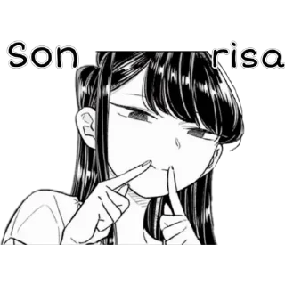 😏 emoji Komi-San Telegram sticker 5 of 30