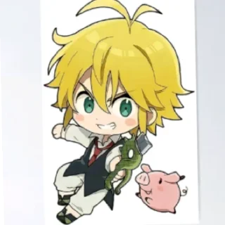 😝 emoji Meliodas 💛 Telegram sticker 8 of 9