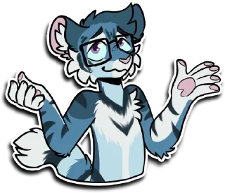 🤷‍♂ emoji Taiga Tiger Telegram sticker 11 of 68